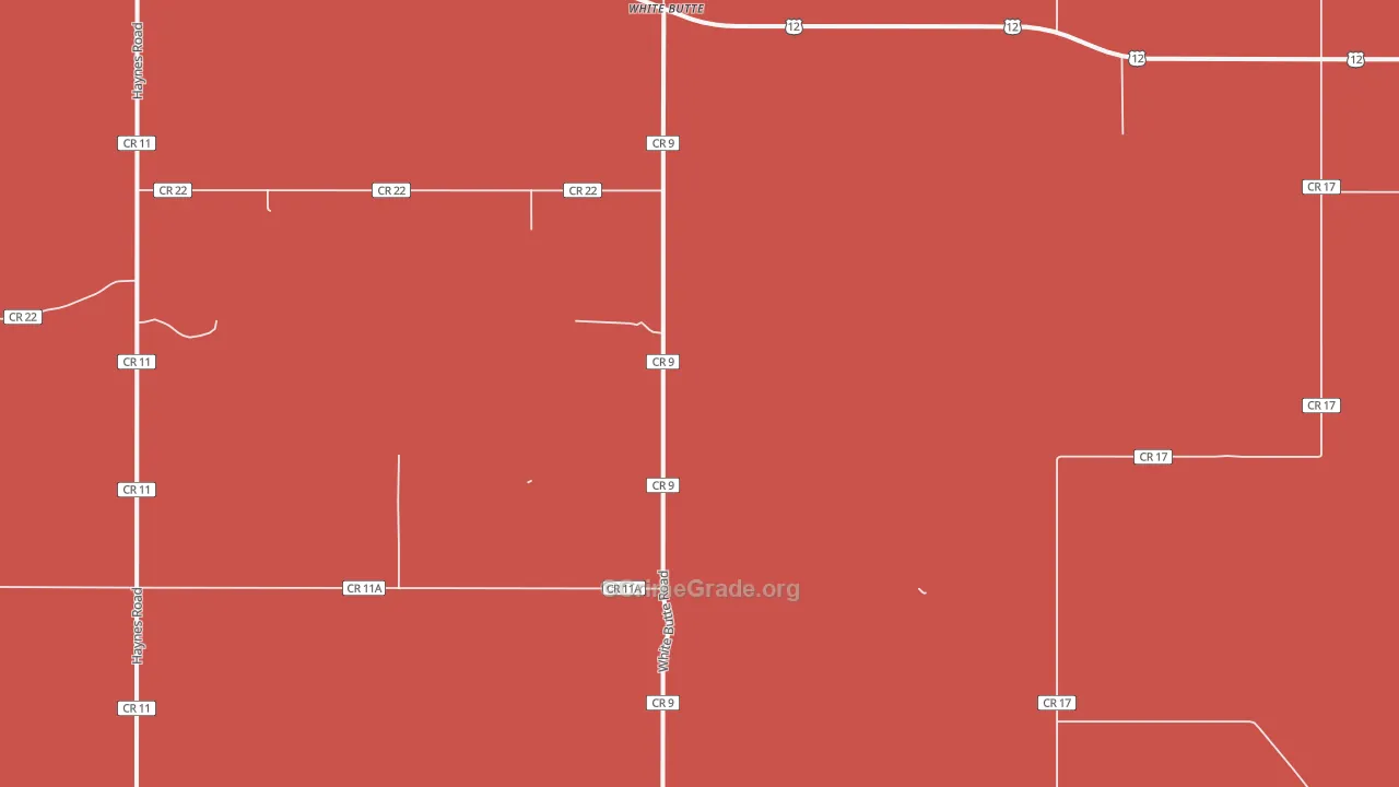 White Butte, SD Map of Burglary Rates
