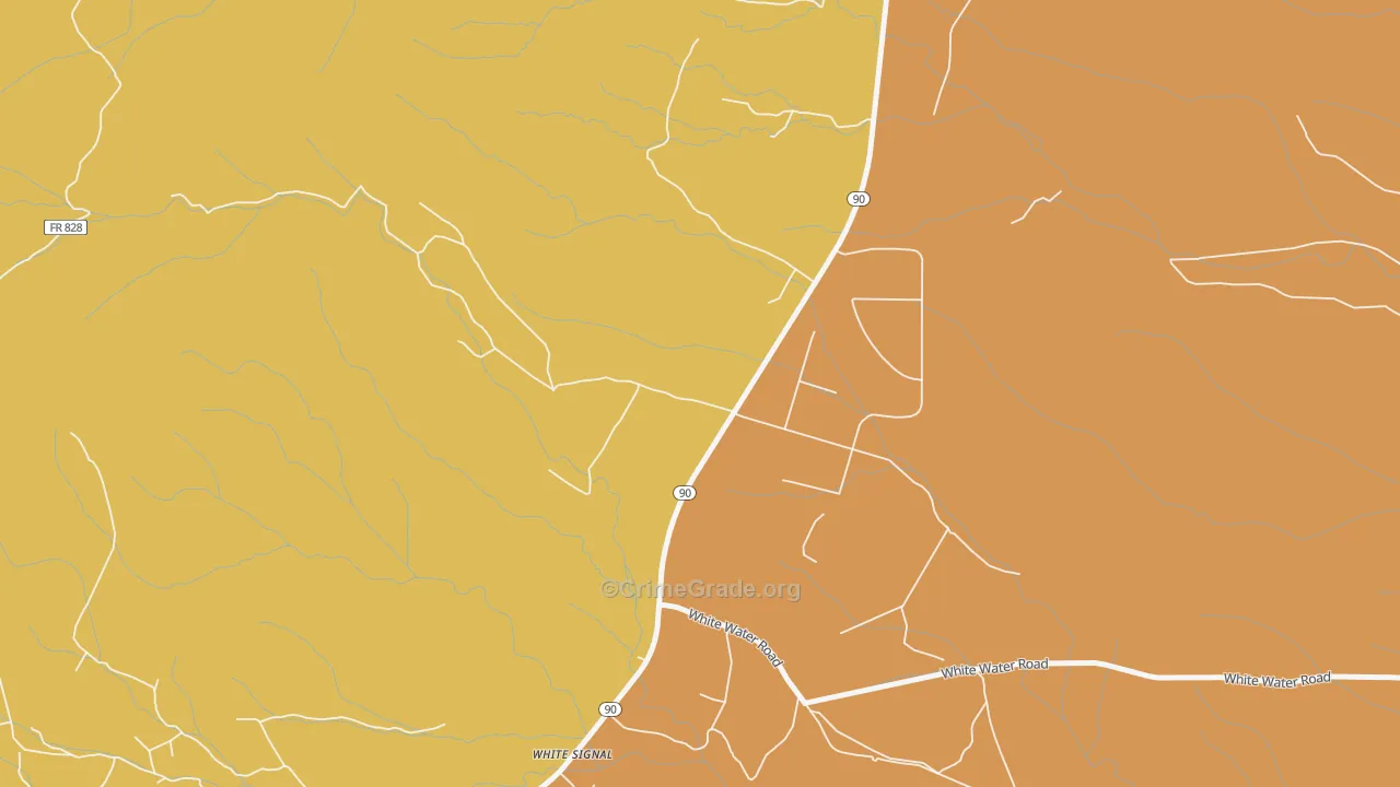 White Signal, NM Map of Burglary Rates