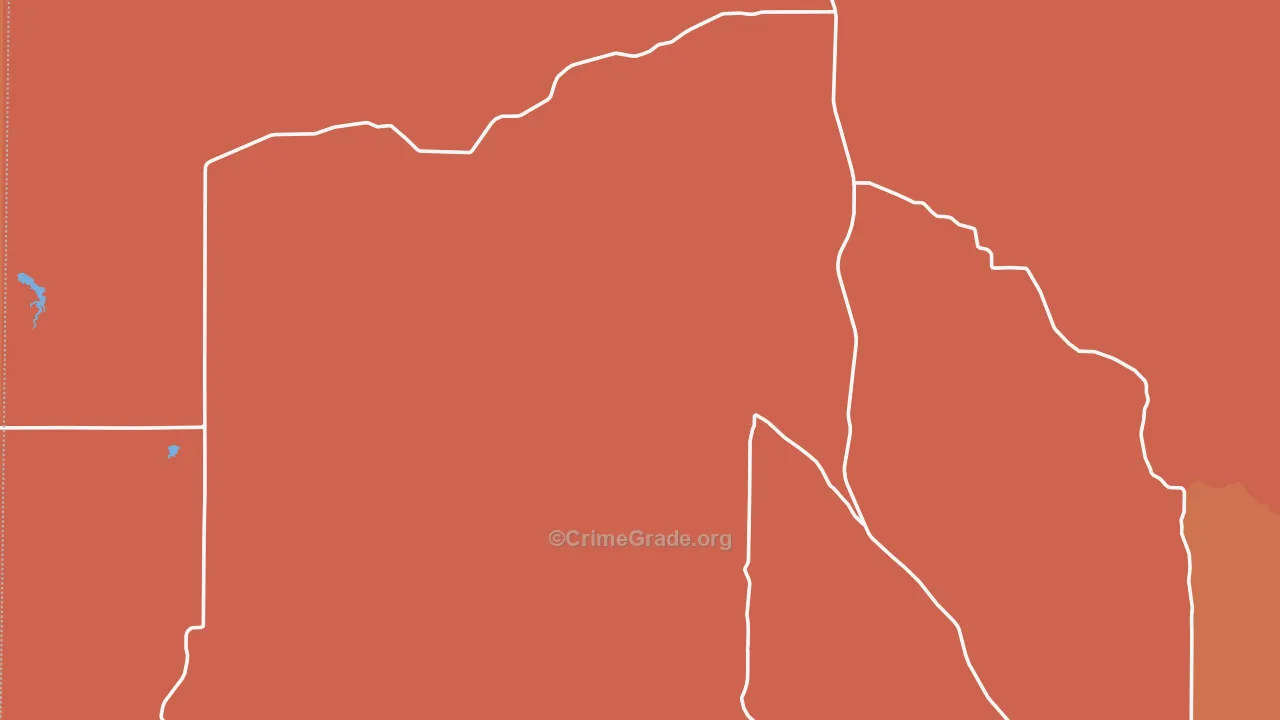 Whiteclay, NE Map of Burglary Rates
