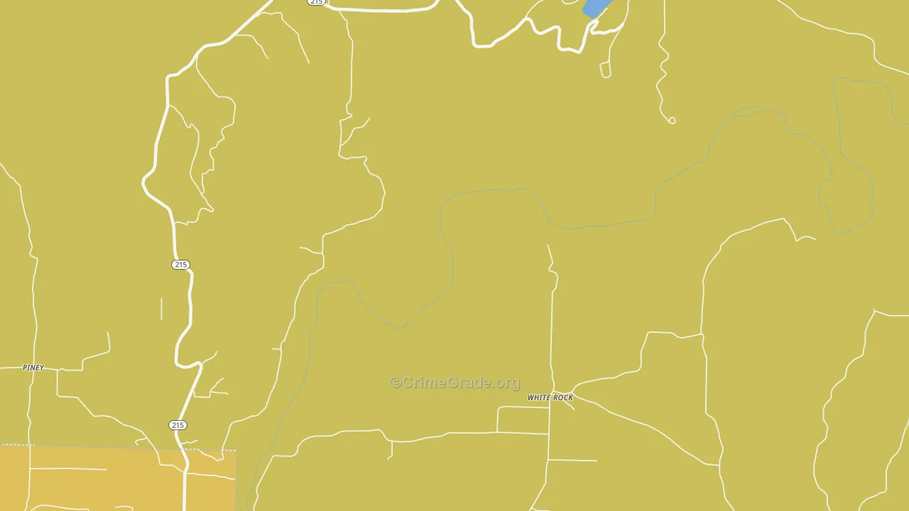 Whiterock, AR Map of Burglary Rates
