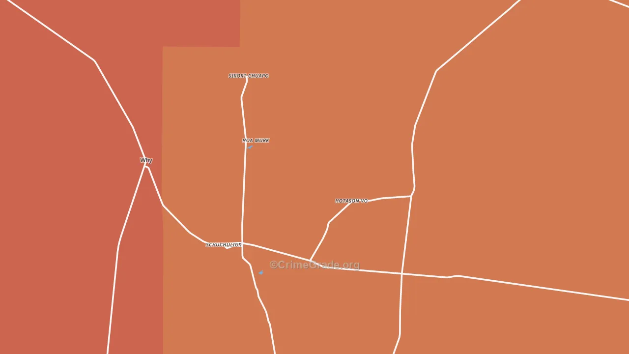Why, AZ Map of Burglary Rates