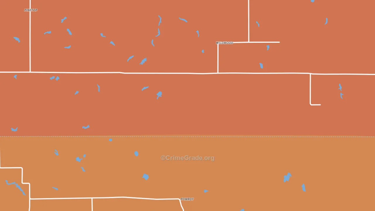 Wildwood, MN Map of Burglary Rates