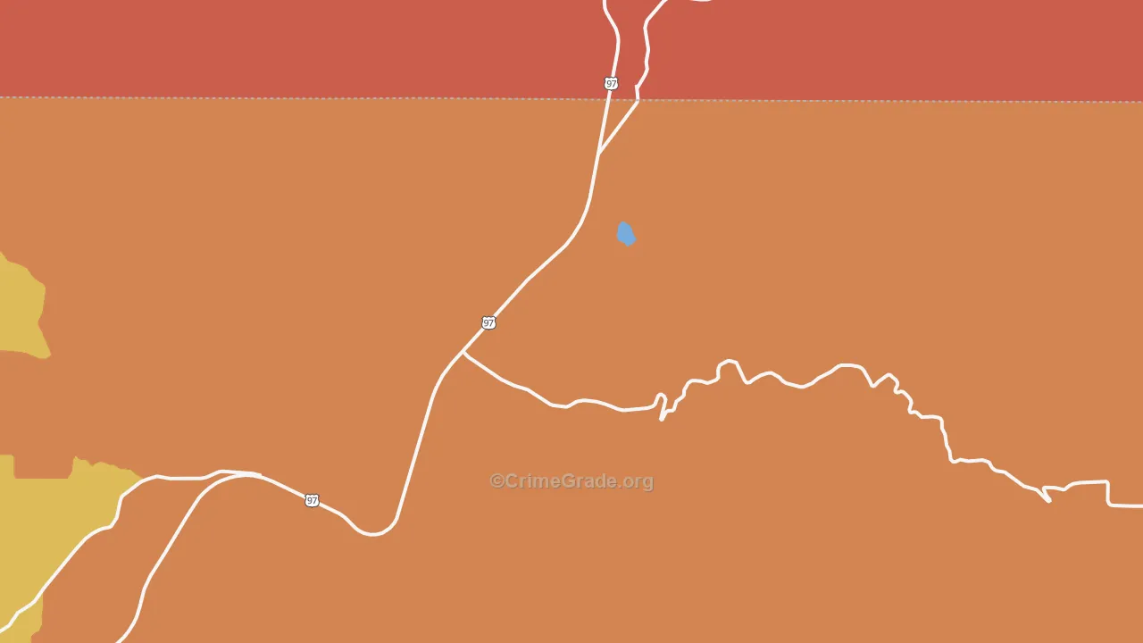 Willowdale, OR Map of Burglary Rates