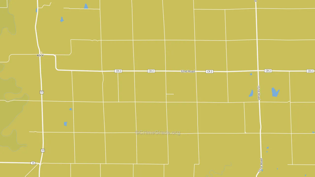Wilmot, KS Map of Burglary Rates