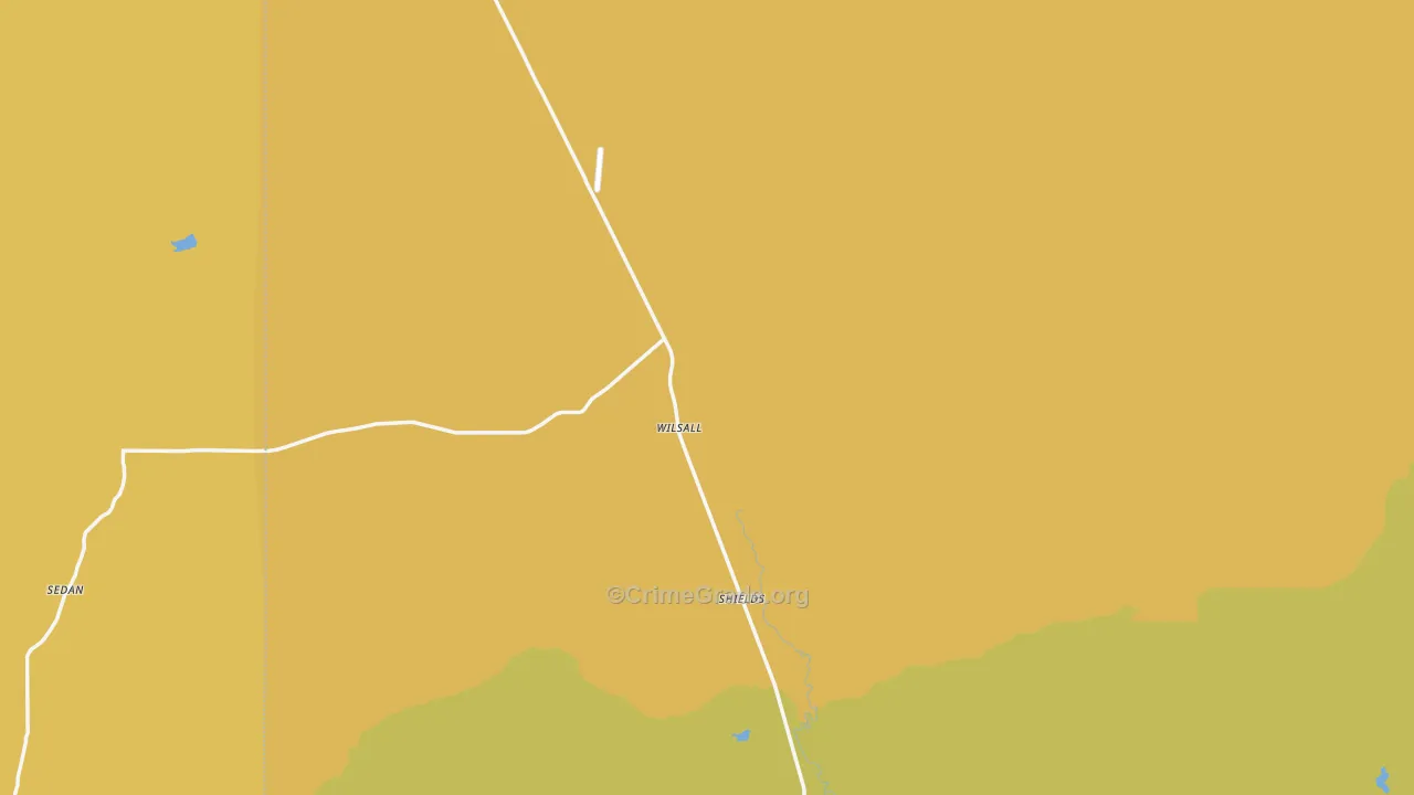 Wilsall, MT Map of Burglary Rates
