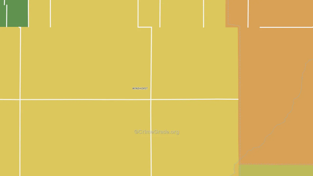 Windhorst, KS Map of Burglary Rates