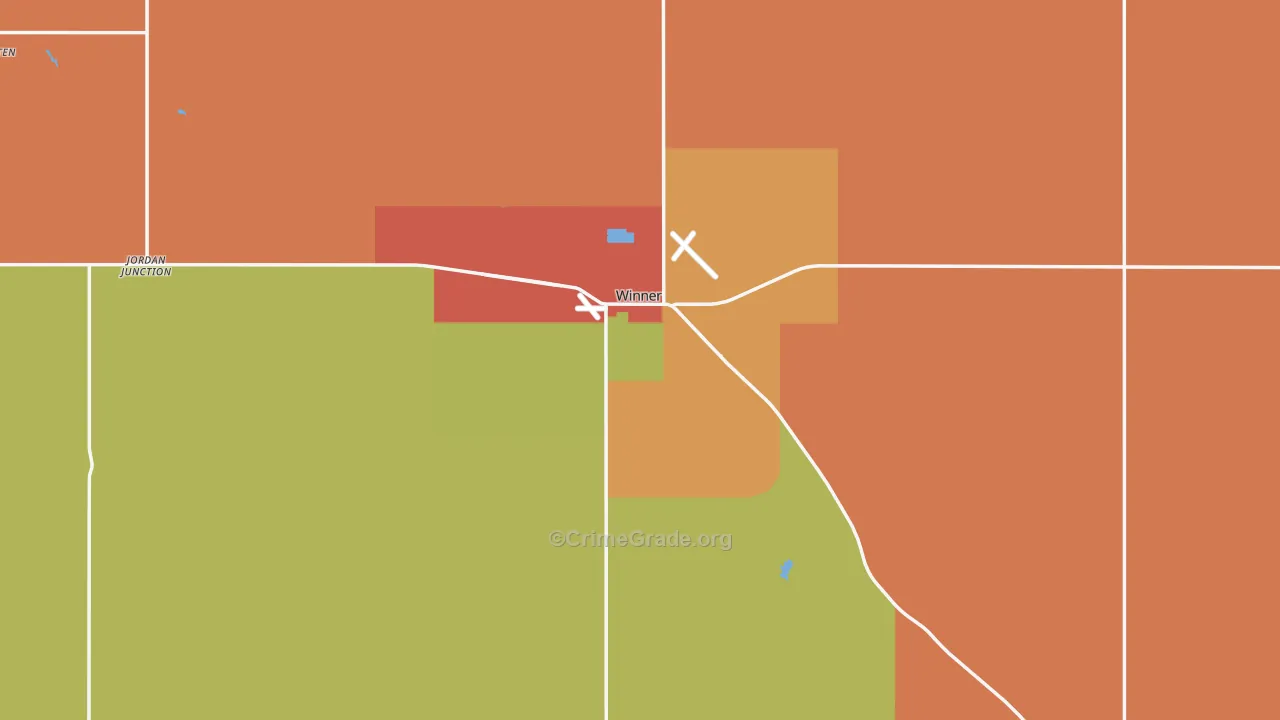 Winner, SD Map of Burglary Rates