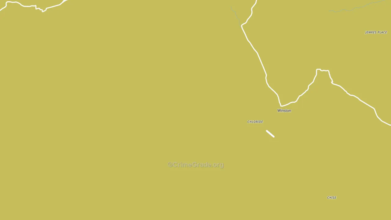 Winston, NM Map of Burglary Rates