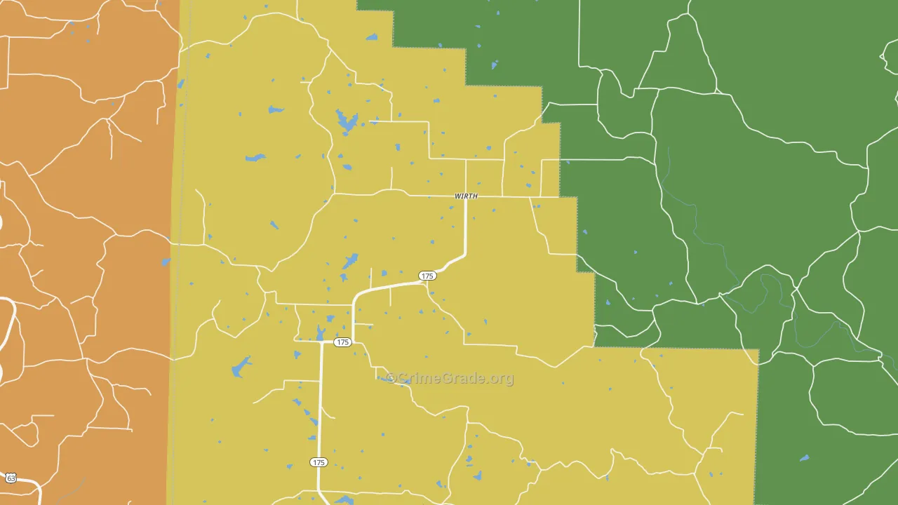 Wirth, AR Map of Burglary Rates
