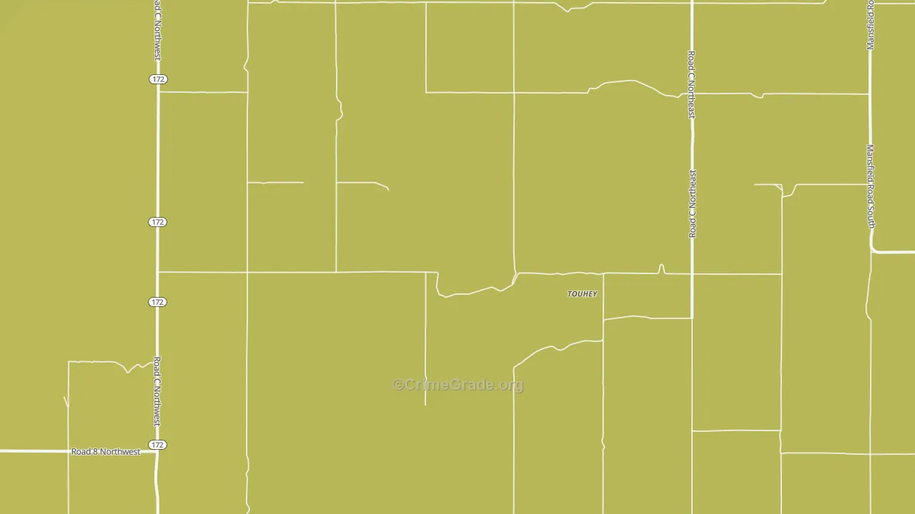 Withrow, WA Map of Burglary Rates