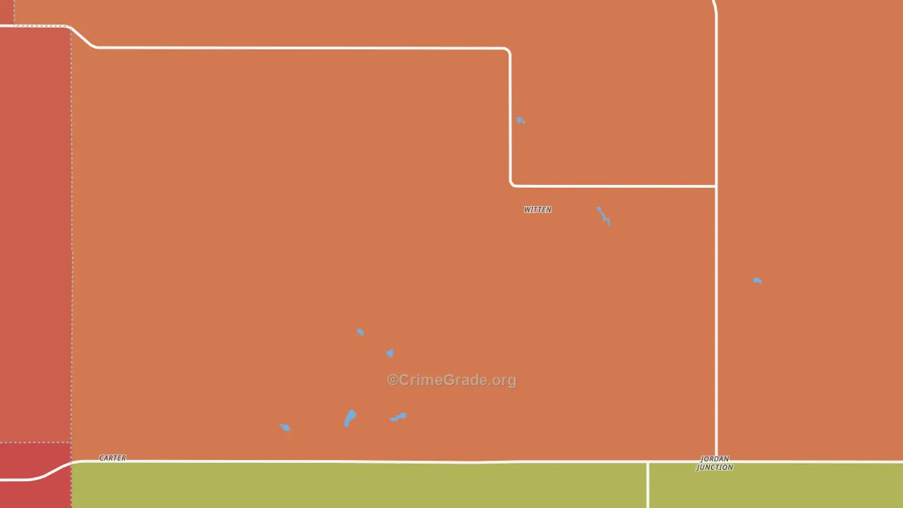 Witten, SD Map of Burglary Rates