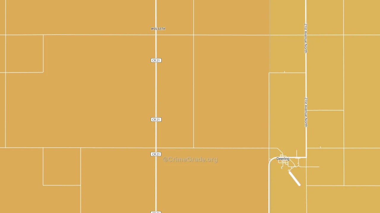 Wolseth, ND Map of Burglary Rates