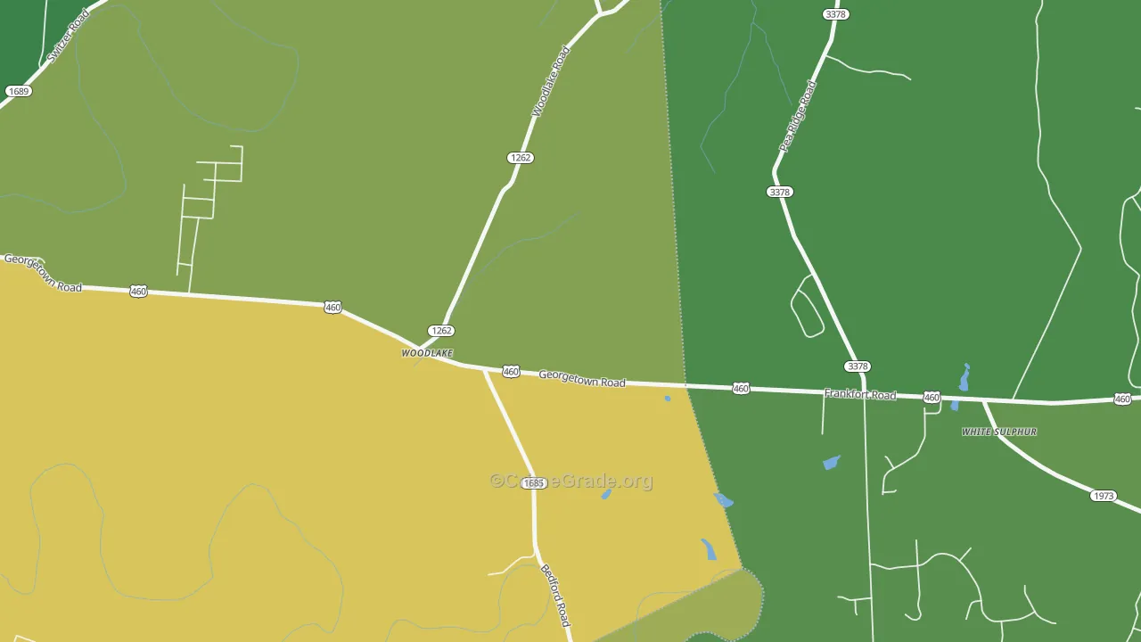 Woodlake, KY Map of Burglary Rates