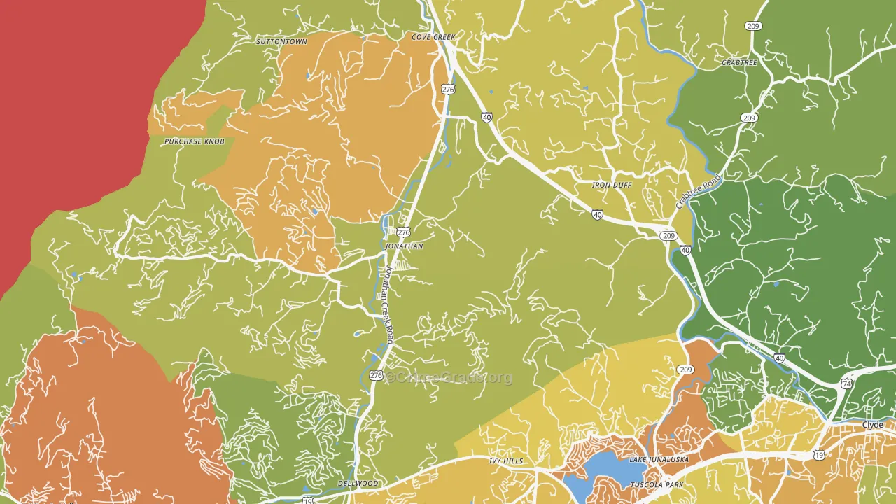 Worley, NC Map of Burglary Rates