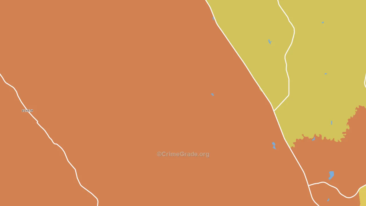Wyodak, WY Map of Burglary Rates