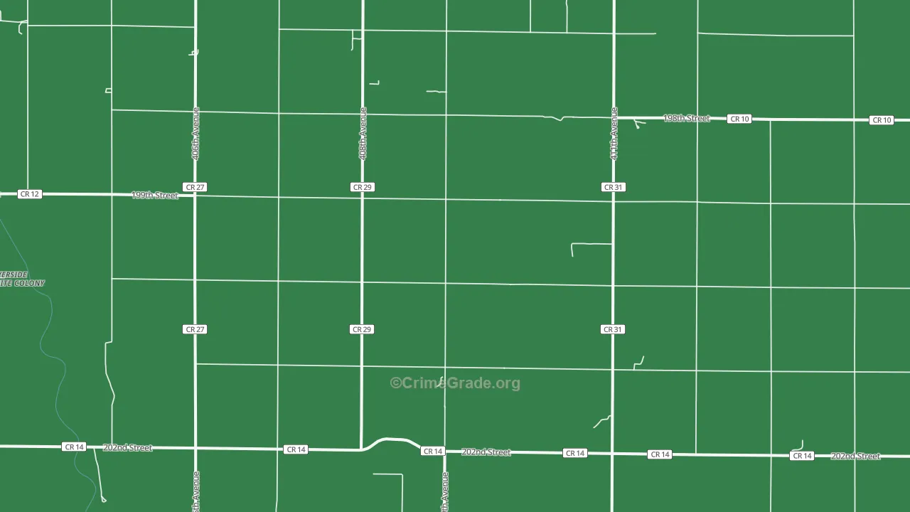 Yale, SD Map of Burglary Rates
