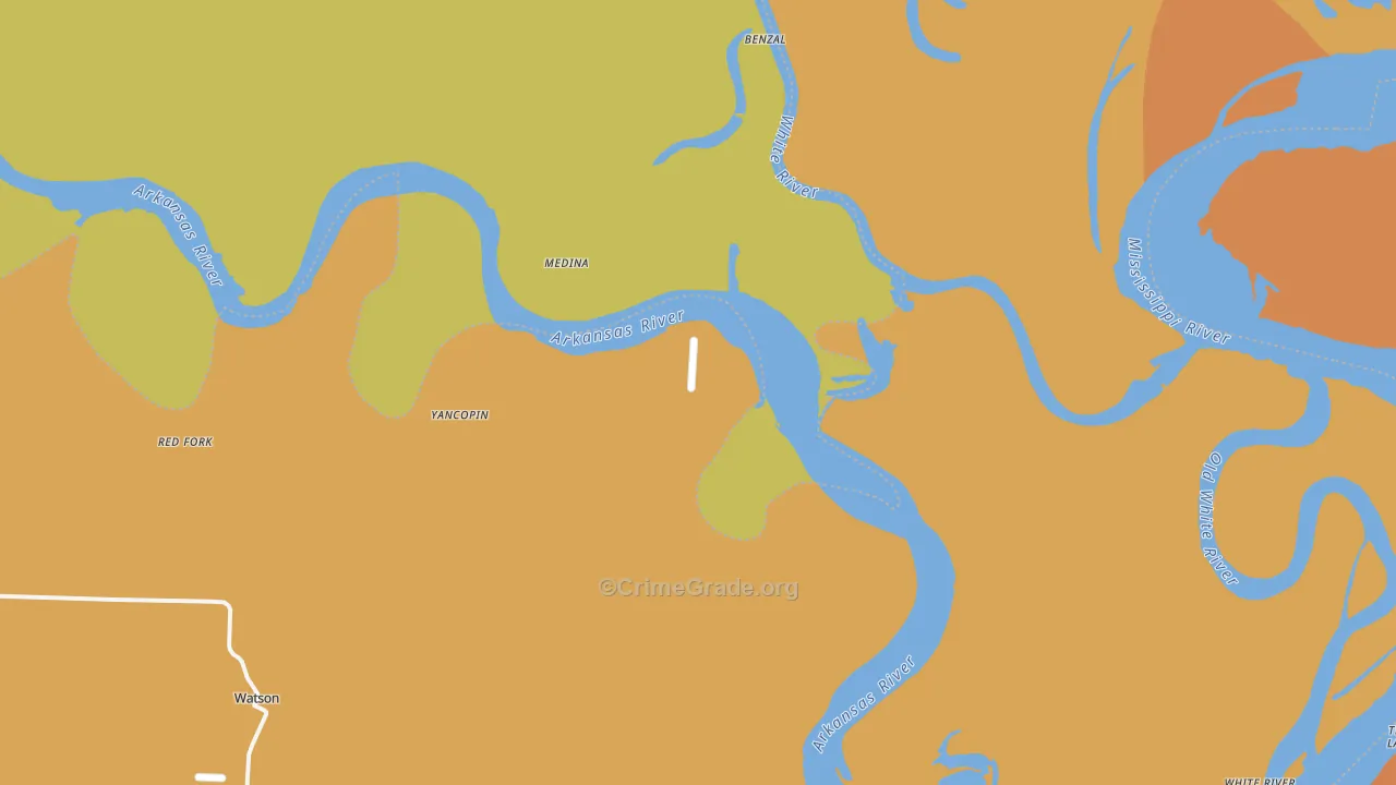 Yancopin, AR Map of Burglary Rates
