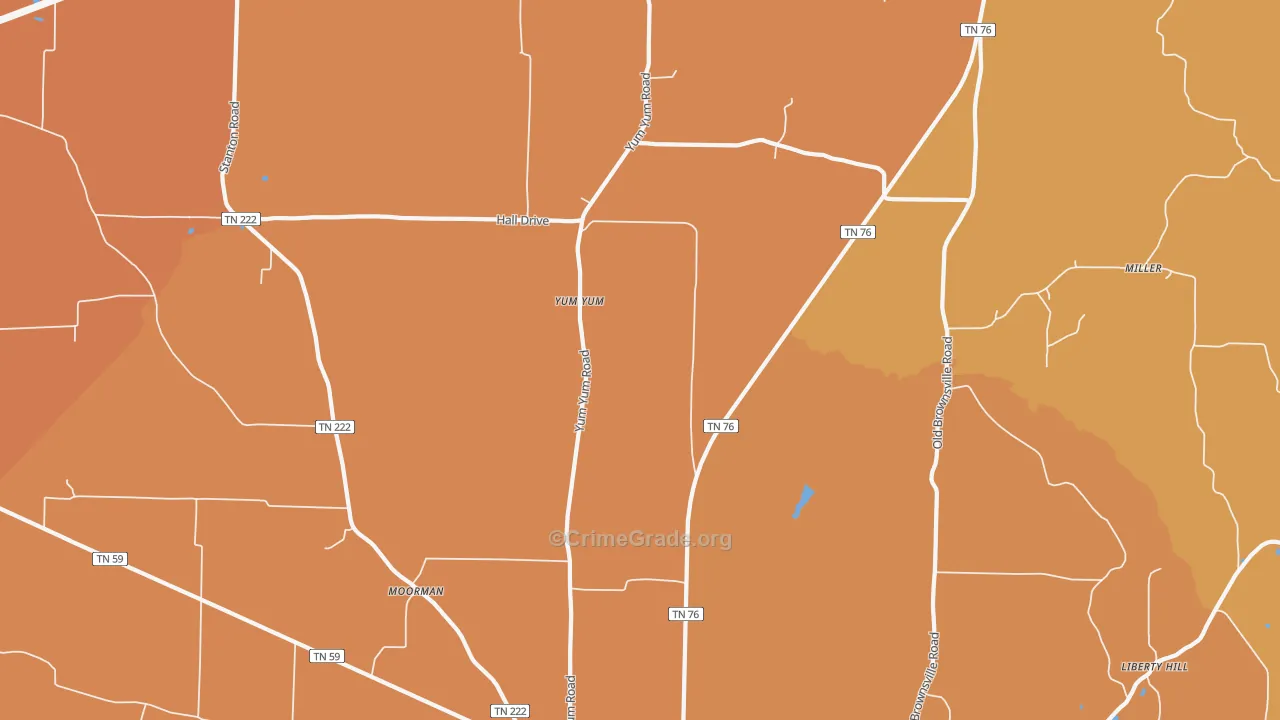 Yum Yum, TN Map of Burglary Rates