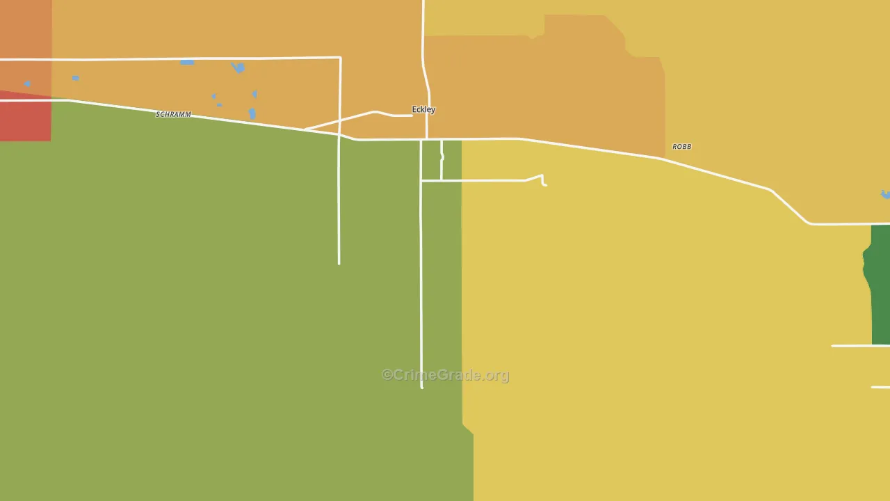 Yuma County, CO Map of Burglary Rates