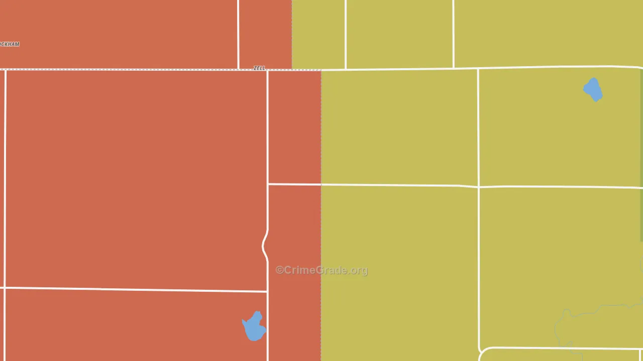 Zell, SD Map of Burglary Rates