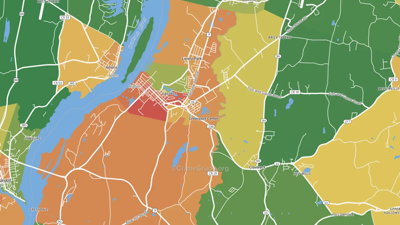 The Safest And Most Dangerous Places In Hudson NY Crime Maps And