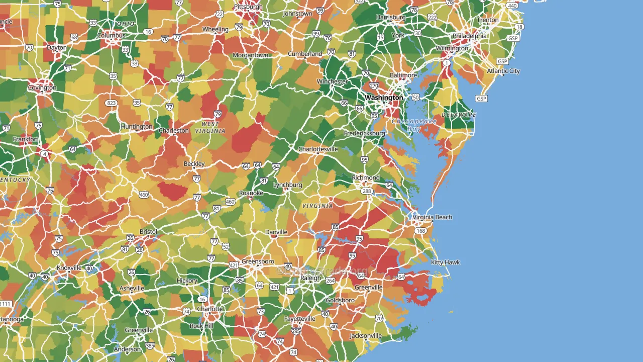 The Safest And Most Dangerous Places In Virginia Crime Maps And The Safest And Most Dangerous Places In Virginia Crime Maps And
