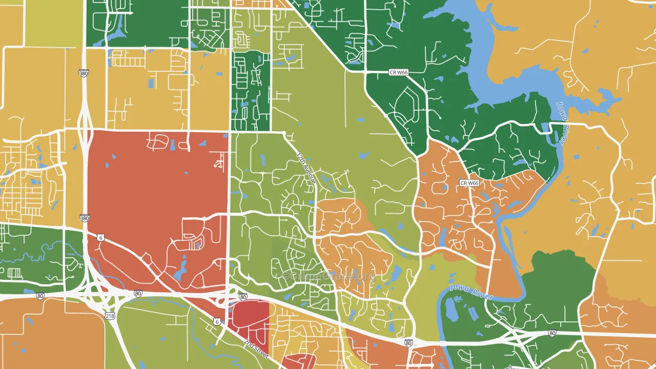 Wickham, Coralville, IA Map of Rates