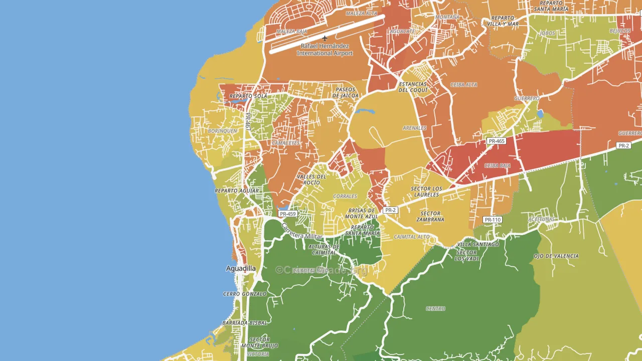 00603, PR Map of Drug-Related Crime Rates