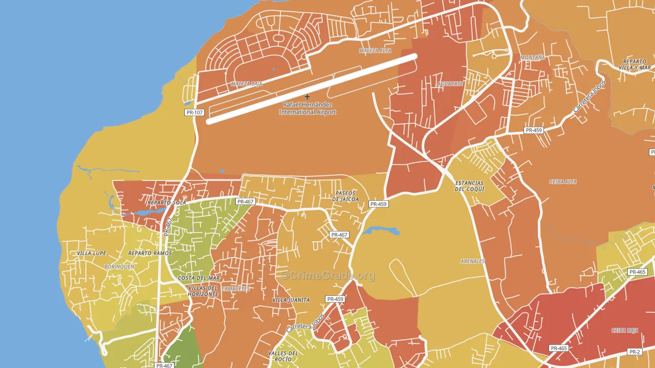 00604, PR Map of Drug-Related Crime Rates
