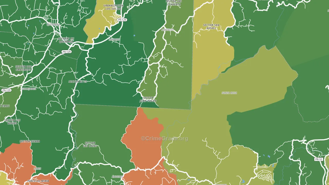 00611, PR Map of Drug-Related Crime Rates