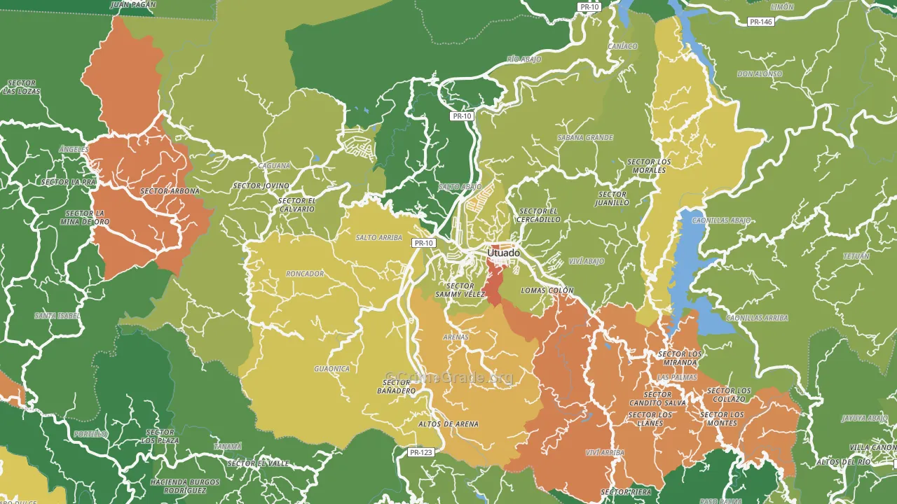 00641, PR Map of Drug-Related Crime Rates