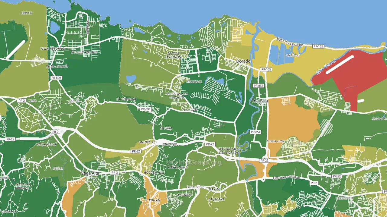 00646, PR Map of Drug-Related Crime Rates