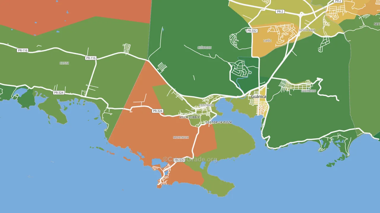 00647, PR Map of Drug-Related Crime Rates