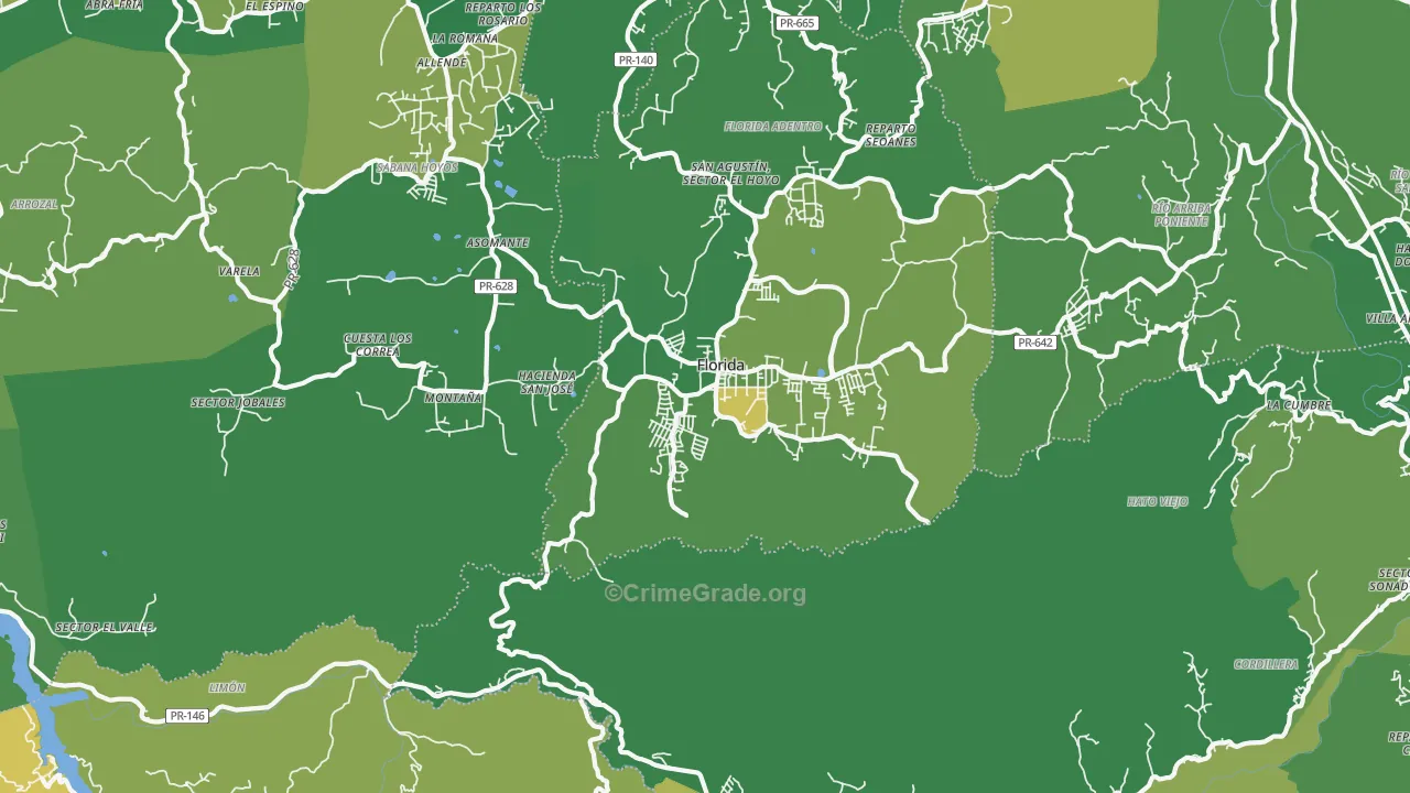 00650, PR Map of Drug-Related Crime Rates
