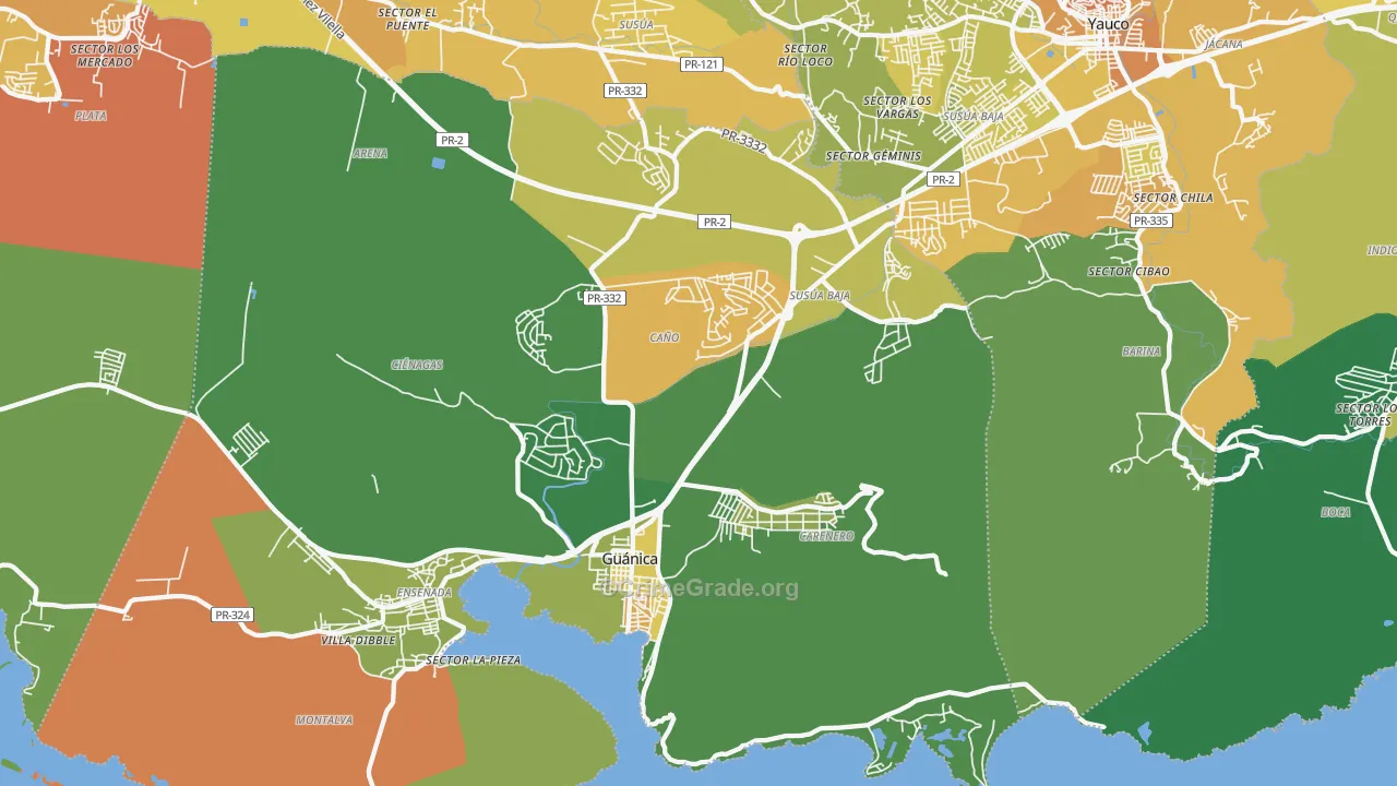 00653, PR Map of Drug-Related Crime Rates