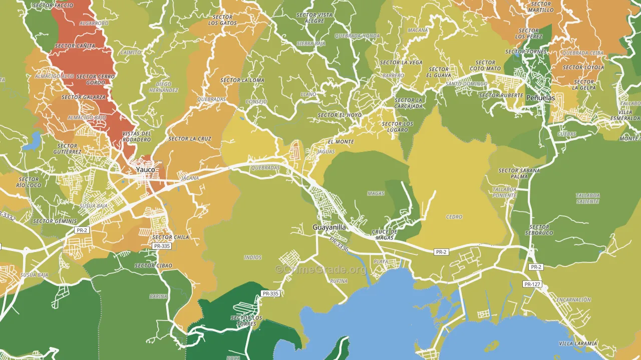 00656, PR Map of Drug-Related Crime Rates