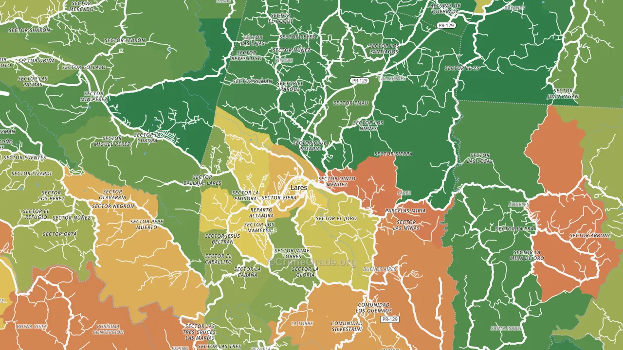 00669, PR Map of Drug-Related Crime Rates