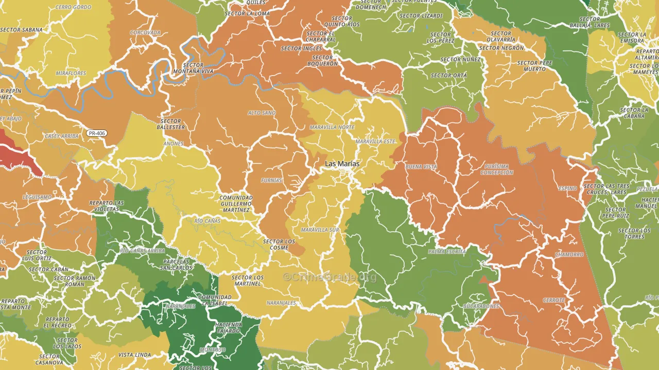 00670, PR Map of Drug-Related Crime Rates