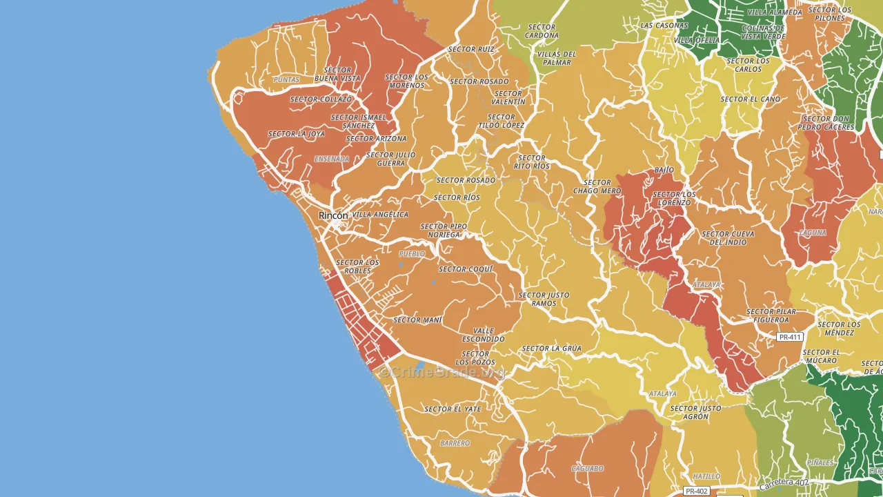 00677, PR Map of Drug-Related Crime Rates
