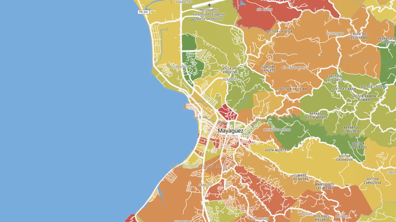 00682, PR Map of Drug-Related Crime Rates