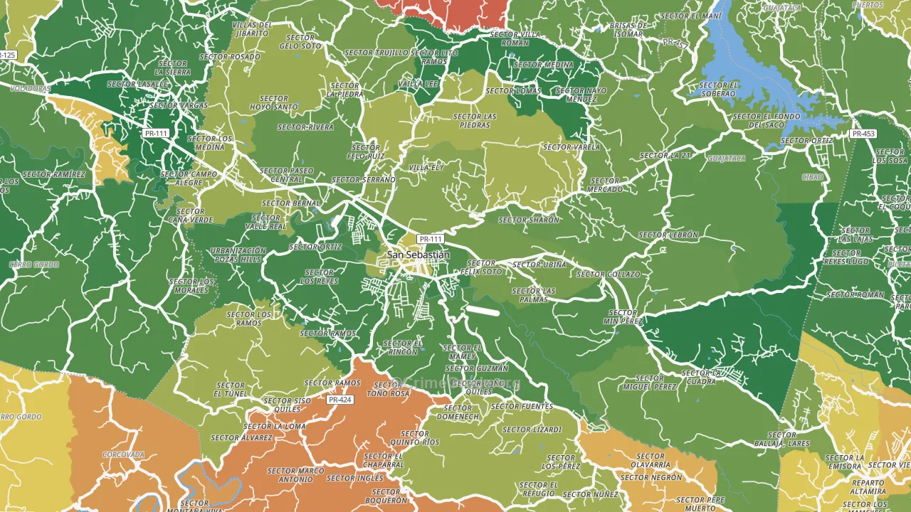 00685, PR Map of Drug-Related Crime Rates