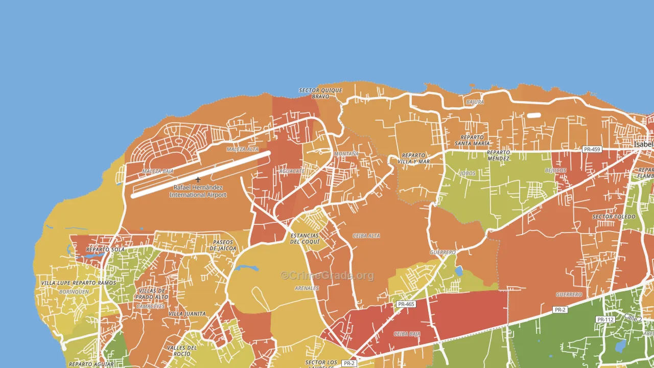 00690, PR Map of Drug-Related Crime Rates