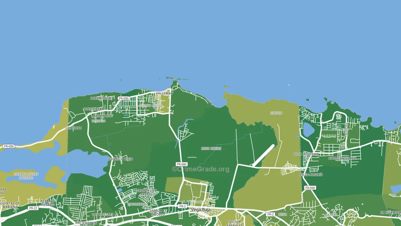 00694, PR Map of Drug-Related Crime Rates