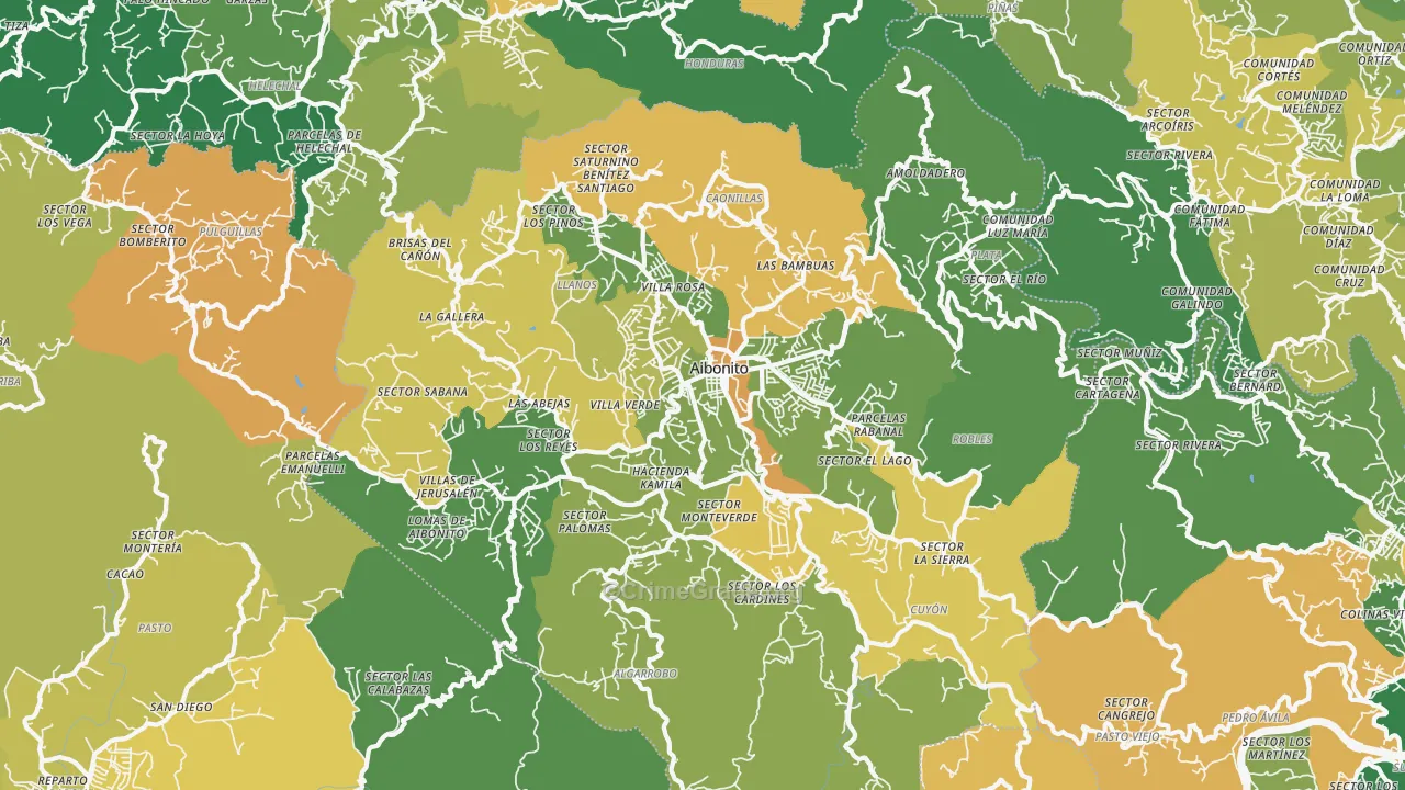 00705, PR Map of Drug-Related Crime Rates