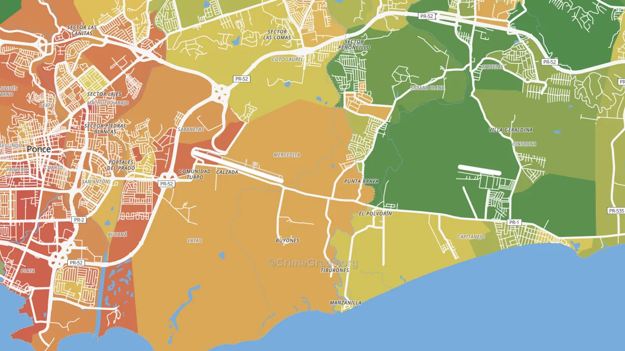 00715, PR Map of Drug-Related Crime Rates