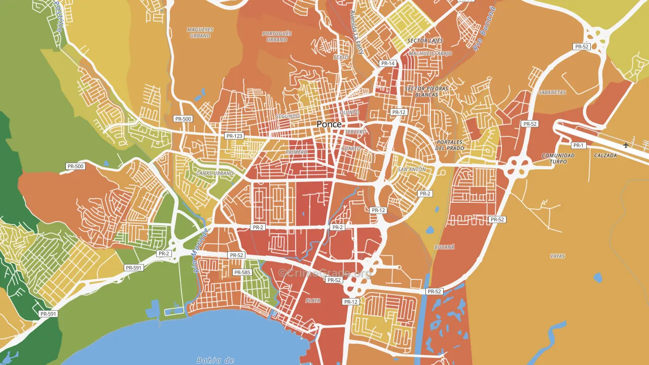 00717, PR Map of Drug-Related Crime Rates