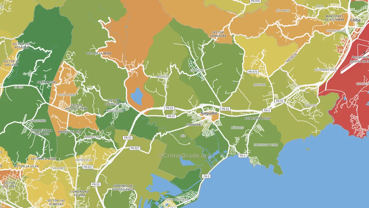 00718, PR Map of Drug-Related Crime Rates