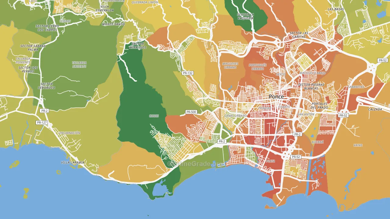 00728, PR Map of Drug-Related Crime Rates