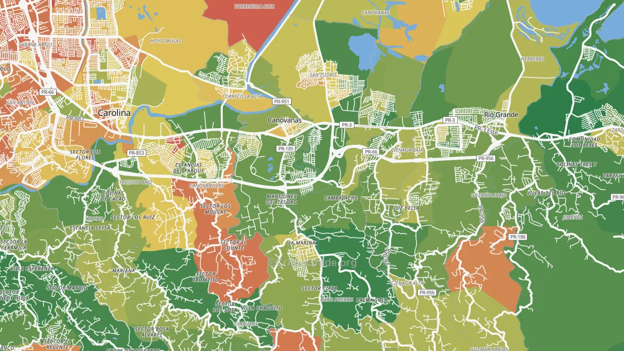 00729, PR Map of Drug-Related Crime Rates