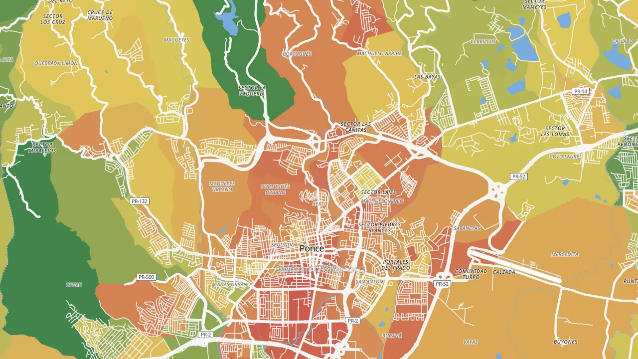 00730, PR Map of Drug-Related Crime Rates